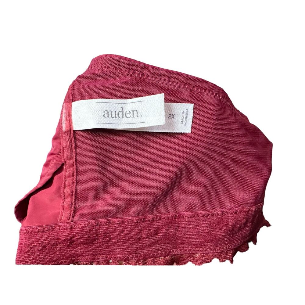 Auden Racerback Lace Maroon Burgundy Comfy Romantic Bralette Size 2XL - Picture 5 of 5